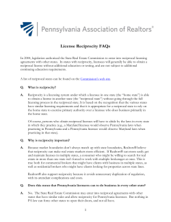 License Reciprocity FAQs - the Pennsylvania Association of Realtors