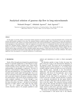 Analytical solution of gaseous slip flow in long microchannels