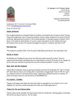 Link to Newsletter - St Georges School