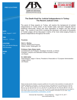 Death Knell for Judicial Independence in Turkey