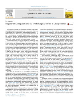 Megathrust earthquakes and sea-level change