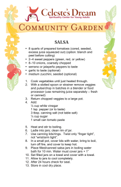 &bull; 8 quarts of prepared tomatoes (cored, seeded, excess juice