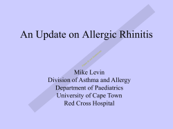 Allergic Rhinitis