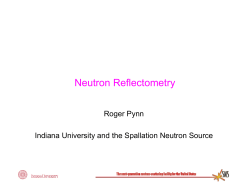 Neutron Reflectometry