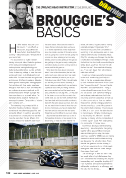 CSS (AuS/NZ) HeAd INStruCtor steve brouggy