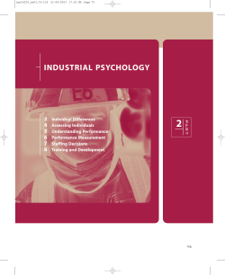 industrial psychology - McGraw Hill Higher Education