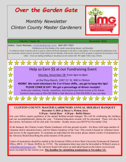 November - Iowa State University Extension and Outreach