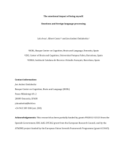 The emotional impact of being myself: Emotions and foreign