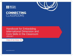 Handbook for Embedding Internationalism in