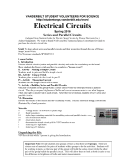 Series and Parallel Circuits - studentorg