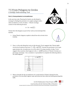 From Polygons to Circles
