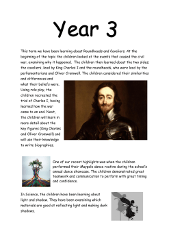 Roundheads and Cavaliers 14th May 2015
