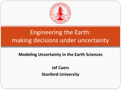 Engineering the Earth: making decisions under uncertainty