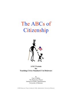 The ABCs of Citizenship - Institute for Public Administration
