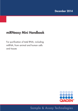 miRNeasy Mini Handbook