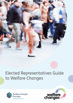 Elected Representatives Guide to Welfare Changes