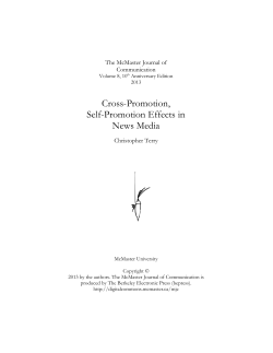 Cross-promotion, Self-Promotion Effects in News Media