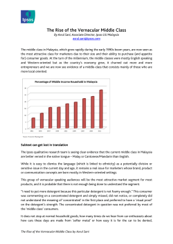 The Rise of the Vernacular Middle Class