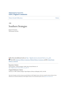 Southern Strategies - ODU Digital Commons