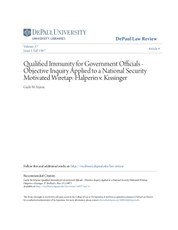 Objective Inquiry Applied to a National Security