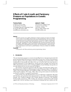 Effects of Code Growth and Parsimony Pressure