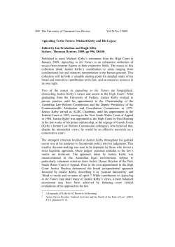 University of Tasmania Law Review