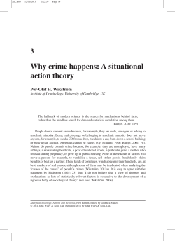 Why crime happens: A situational action theory