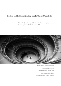 Poetics and Politics: Reading Inside-Out or Outside-In