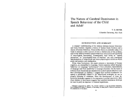 (1971). The nature of cerebral dominance in speech behaviour of
