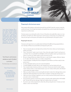 Preparing for the hurricane season