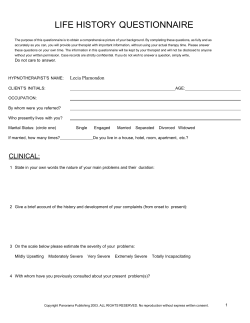 Hypnotherapy – Adult-Child Information