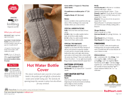 Hot Water Bottle Cover