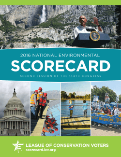 2016 - National Environmental Scorecard