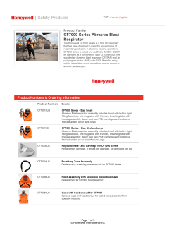 CF7000 Series Abrasive Blast Respirator