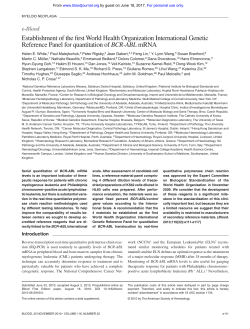 Establishment of the first World Health Organization