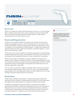 FLORIDA &bull; U.S. HISTORY
