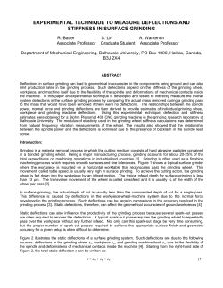 Experimental Technique to Measure Deflections and Stiffness in