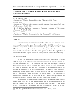 and Neutrino-Nucleus Cross Sections using Spectral Functions