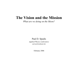 The Vision and the Mission