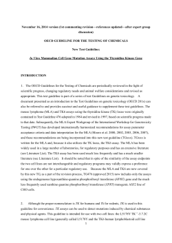 oecd guideline for the testing of chemicals