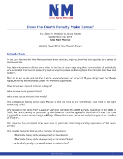 Does the Death Penalty Make Sense?