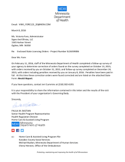 Email:  March 8, 2016 Ms. Victoria