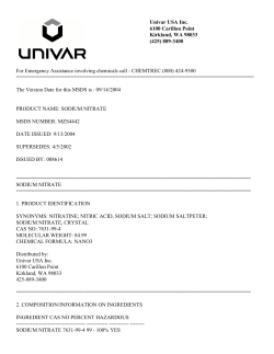 Sodium Nitrate - Standard Ceramic Supply Company