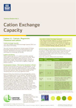Cation exchange capacity