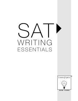 SAT Writing Essentials