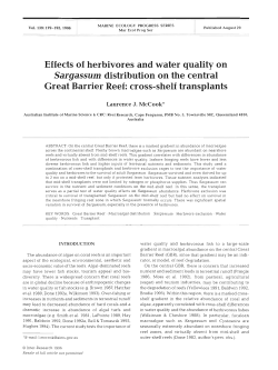 Effects of herbivores and water quality on Sargassum distribution on