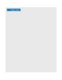 Expert opinion in Toronto Star