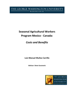 Seasonal Agricultural Workers Program Mexico