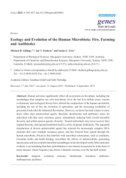 Ecology and Evolution of the Human Microbiota: Fire, Farming and