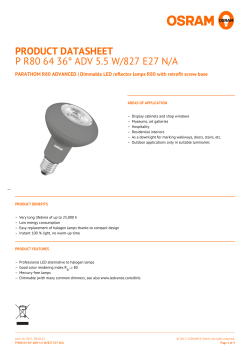 P R80 64 36&deg; ADV 5.5 W/827 E27 N/A